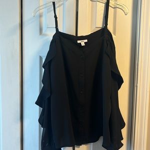 Bar III Cold Shoulder button down